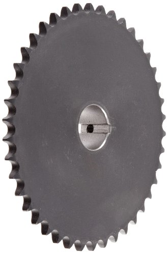 Tsubaki 35B20FH Finished Bore Sprocket, Single Strand, Inch, #35 ANSI No., 3/8