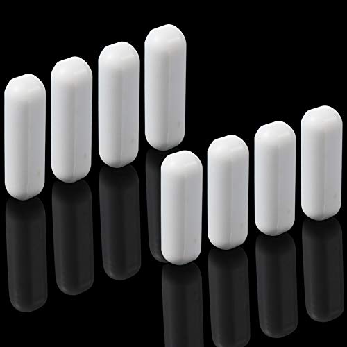 Ptfe Magnetic Stirrer Mixer Stir Bar Set, White Color, Laboratory Bar, Stir Plate Bar, Stir Plate Magnet (25 Mm/ 1 Inch, 8) #TOP6