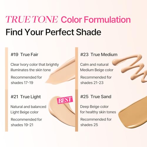 Image of COSNORI PDRN True Tone BB Cream 19 True Fair - Fair Ivory with Neutral Undertones, No Gray Cast, Soothing Formula with Camellia PDRN, Long Lasting Natural Coverage, Korean BB Cream, 1.18 Fl Oz