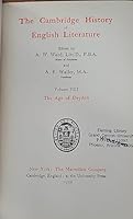 The Cambridge History of English Literature Volume Vlll the Age of Dryden B003XP4OQ0 Book Cover