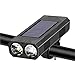 YHTNZN Bike Light Set 800 LM Solar Bike Light Set Bicycle Lights Horn Cycling Headlight USB Charging Flashlight Bike Accessories for Road Mountain Cycling(Color-A)