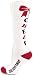 Chassé Girls' Knee-High Bow Sock White/Red/Black Youth