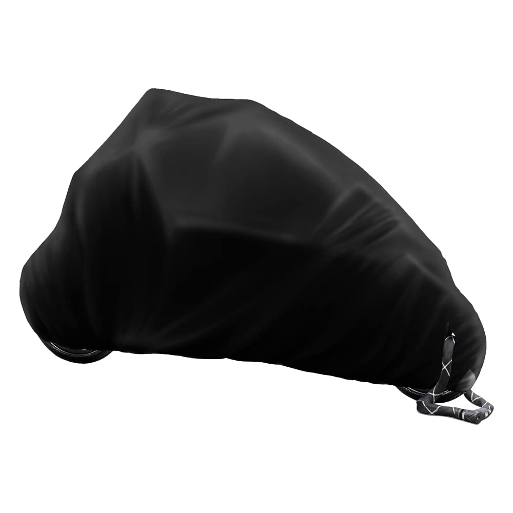 DS COVERS Cargo Fahrrad mit 2 Rädern mit Regenzelt, staubdicht, UV-beständig und frostsicher, mit Öffnungen für ein Kettenschloss, Polyester 300D