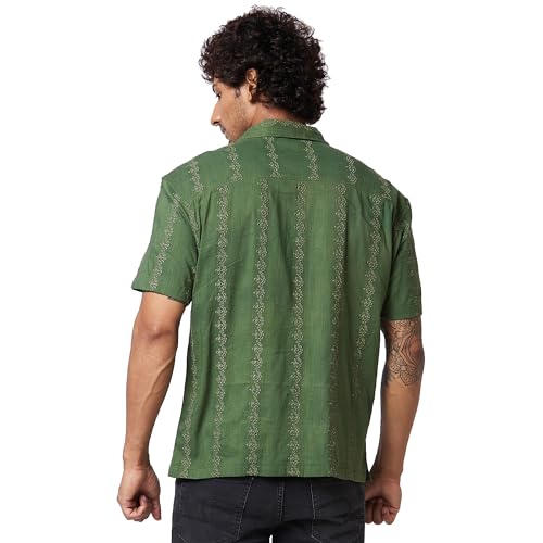 Image of Spykar Solid Half Sleeve Regular Fit Shirt for Men