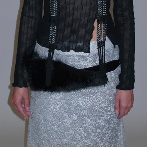 Stylish Plush Leather Waist Belt Comfortable Durability Belt Party Outfit Belt for Fashionable Women3