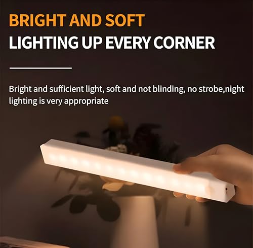 Image of PSP 2Watt Dim Motion Sensor LED Light | 1Y Warranty | Rechargeable with Type-C Port | Magnetic Mounts (Warm White - 30CM)