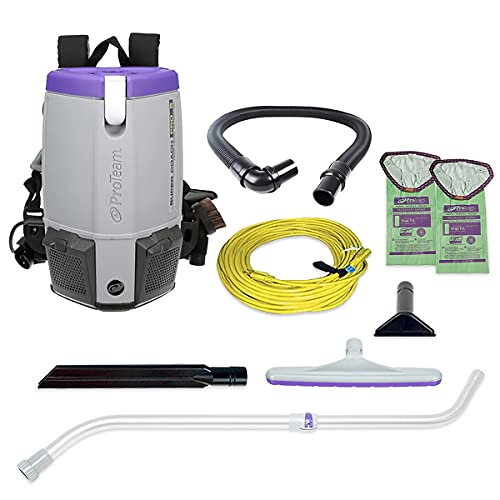 Super Coach Pro 107310 6 Backpack Vacuum Cleaner with Xover Floor Tool Kit D , 15