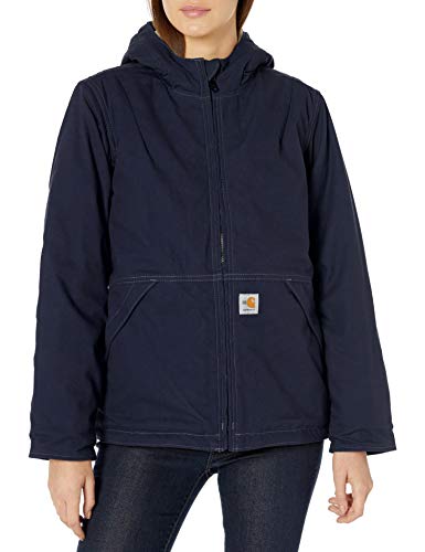 Carhartt Flame Resistant Womens Full Swing Quick Duck Jacket, dark navy, Small