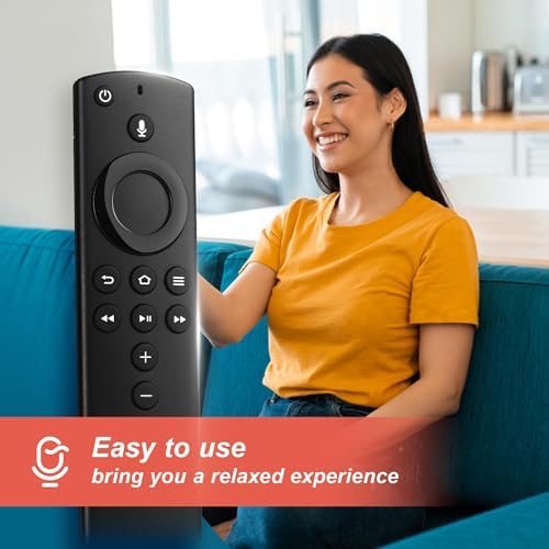 Replacement FireStick Remote for Stick (4K Max, 4K, HD), TV Stick (2nd Gen/3rd Gen), TV Cube (1st/2nd Gen/3rd Gen) Fire Smart TV 3rd Gen, Not for Insignia-TCL Series TVs - 3