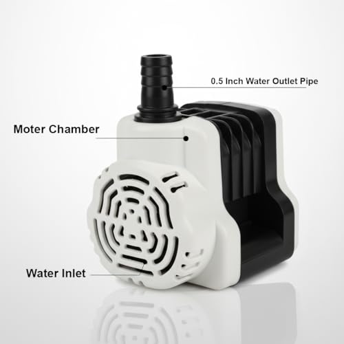 Image of ZAIBTRONIX 18Watt Submersible Water Aquarium Pump - 180V-230V, 1 M Cooler Pump for Desert Air Cooler, Fountains (18 Watt Pack of 1 Pcs) (18 Watt Delta)