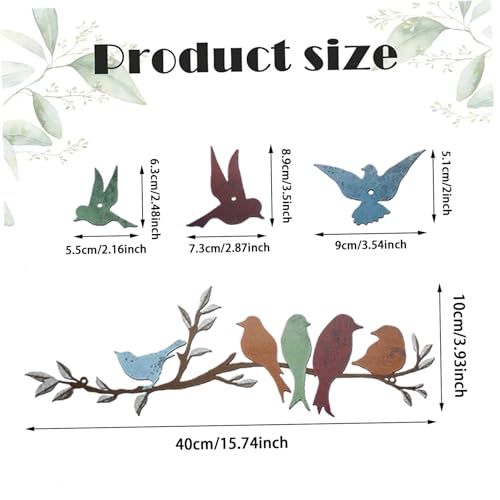 Décoration murale d'oiseau en métal pour sublimer votre jardin