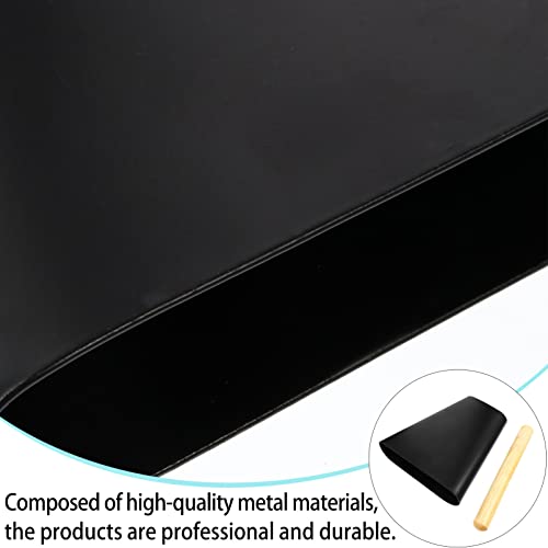 Exceart 6 Inch Metal Cowbell With Wooden Mallet Percussion Cow Bells Noise Maker Musical Handheld Kit Drum Set Instrument Accessories Black #TOP3