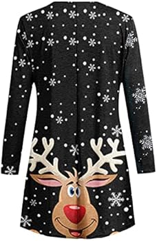 Kerstjurk voor dames, met capuchon, trui, Kerstmis, halflang, 3D-print, kerstjurk, met zakken, lelijk, grote maat, sweatshirt met capuchon, lange