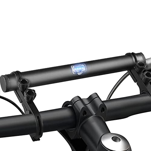 Tumnea Fahrradlenker Extender Fahrradlenkerverlängerung Wiederaufladbare Aluminiumlegierung 20CM wasserdichte Fahrradlenker Halterung Multifunktionale Lichthalterung Power Bank Cover