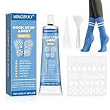 MINGRUO Sockenstopper Flüssig, Socken Stopp Anti Rutsch Set, Antirutsch Kleber...