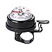 Price comparison product image NO LOGO Bike Horn Bike Bell Super-loud Mountain Bicycle Bell with Compass Aluminum Alloy Cycling Horn Handlebar Alarm Ring Bicycle Accessories for Kids Adults (Color : Black)