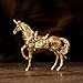 Armored Unicorn Statue 100% Solid Brass , Mythological Warhorse Sculpture, Handcrafted Vintage Collectible Art, Fantasy Décor for Bookshelf, Unique Gift for Mythology Lovers & Medieval Enthusiasts