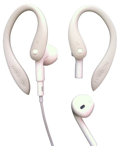 Earbudi Ear Hooks Compatible With Apple Earpods | Adjustable Rubber Ear Loops Compatible To Keep Apple Earpods In Place During Activity | Made For Wired Earbuds | Cool Grey #TOP1