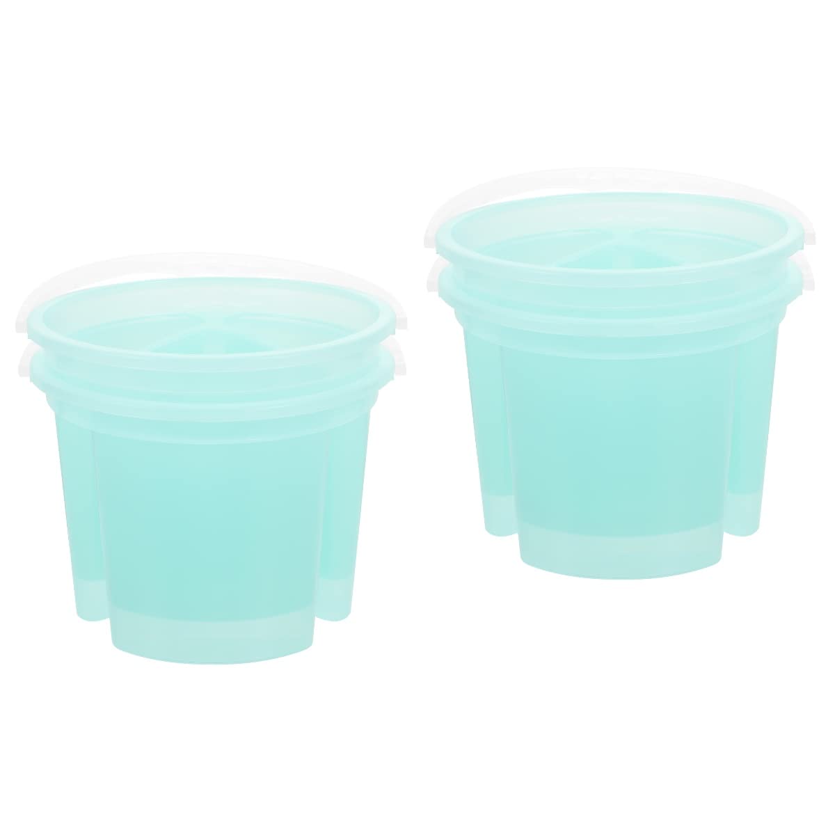 FAVOMOTO 2sets Art Brush Basins Pen Washing Buckets Paint Brush Basins Easy Cleaning Painting Stationery 2pcs*2