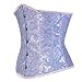 Blue Underbust Corset Top Bustier Corsets for Women Waist Trainer Fashion Plus Size 6XL