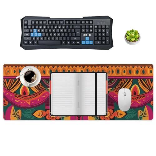 Tapis de souris de jeu grand format imperméable avec éclairage LED multicolore