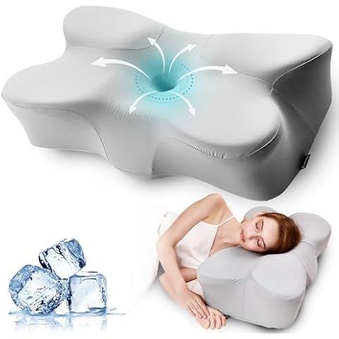 EUCIOR Cervical Memory Foam Pillow Cover
