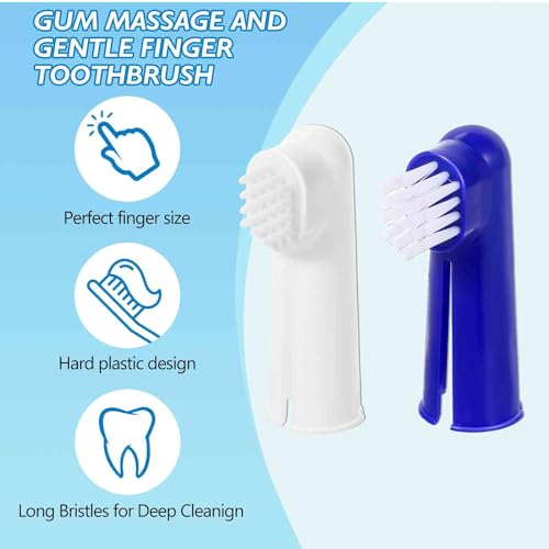 Image of UrbanX Best Dog Toothbrush & Toothpaste Kit for Siberian Husky and Other Working Dogs Dogs - Natural Ingredients Reduce Plaque, Whiten Teeth, Freshen Breath