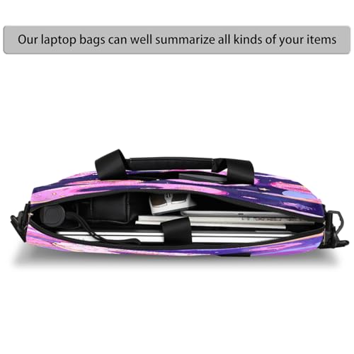 Bolso para laptop unisex 15.6-16 pulg púrpura con diseño miniatura 4