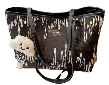 Cahres Heka Fashion Adorable shoulder handbag zipper closure waterproof with hanging kitty