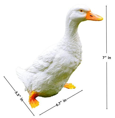 Euiroet DUCK Resin Statue,Garden Outdoor Statue,Figurine Ornament,Animal Statue,Farm Animal Decoration,Perfect thumb #1