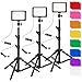 Lumière LED Photo Vidéo 3-Pack, Ci-Fotto Lampe à LED USB 5600K dimmable pour la Photographie avec Trépieds et Filtres de Couleur pour Studios, YouTube,TikTok, l'enregistrement Vidéo, Streaming de Jeux