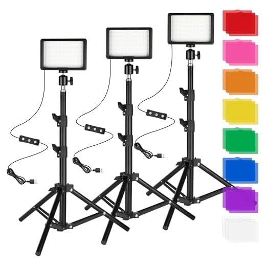 3-Pack LED Video Light Kit
