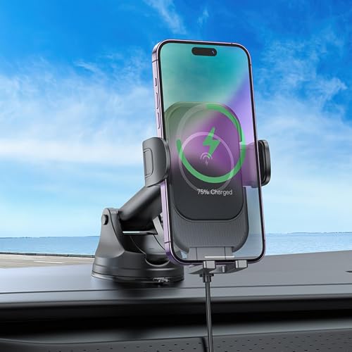 Support téléphone voiture induction multifonction ventouse stable