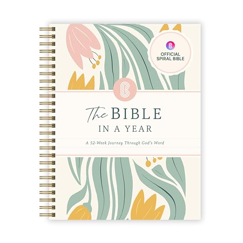 Official Spiral Bible® The Bible in a Year | 52 Week Guided Bible Study & Daily Reading Plan | Spiritual Companion & Journal for Adults & Teens | 8.5″ x 11″ Notebook