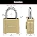 Master Lock 875D Heavy Duty Outdoor Combination Lock 2, Brass Finish