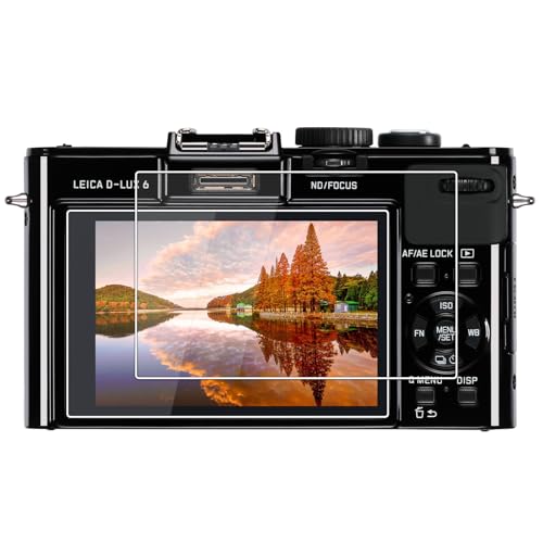 kinokoo Tempered Glass for Leica D-LUX6/D-LUX5 Crystal Clear Film Leica D-LUX6 D-LUX5 Screen Protector Bubble-Free / Scratch-Resistant (Pack of 2)