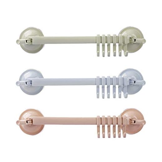 Xinlie Aparato de cocina Barra para colgar Barandilla de cocina Sujete sin perforar el estante para toallas con ganchos para utensilios de cocina, toallas para platos, ganchos para baños (3 piezas)