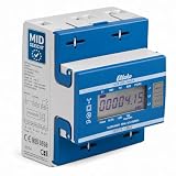 ELTAKO DSZ15D-3x80A MID Drehstromzähler MID geeicht 3x80A mit S0 Schnittstelle, elektronischer Stromzähler für Hutschiene, 3-Phasen Energiezähler Direktmessung, 2-Tarif Stromzähler Art. 28380015
