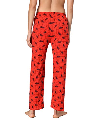 Image of KOTTY Red Cotton Printed Women Pyjama