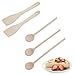 Produktbild Westmark Küchenhelfer-Set, 5-tlg, 2 Pfannenwender, Länge 30 cm, 3 Rührlöffel, Länge: 25/28/35 cm, Holz, Zum Braten, Rühren und Servieren, Natur-Pur, 130022E6
