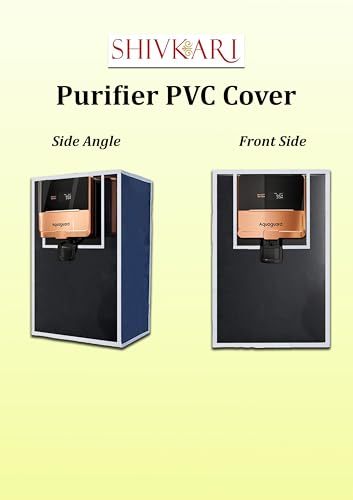 Image of Water Purifier Cover Compatible for Aqquaguard Ritz PRO 2x RO+UV+Copper - Dustproof, Waterproof, Oil Stain Protection, Transparent Front, Velcro Closure