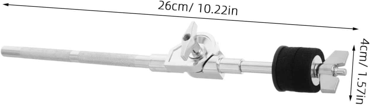 Yardwe Cymbal Stacker Stand with Rotating Head for Drum Durable Metal Construction Portable Design for Gigs and Tours Percussion Accessory