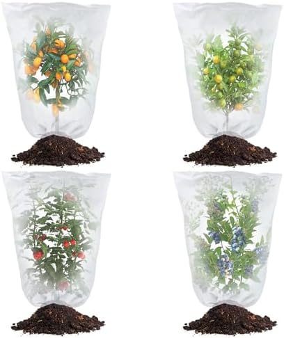 Best Bushes for Birds You Didn’t Know Would Attract Them 6 SnugNiture Bird Netting for Garden Protection - 4 Pack, 3.5 x 5 FT Drawstring Pest Barrier Bags, Insect with Bird Garden Netting for Vegetables, Tomato, Blueberry Bushes Plant Protection