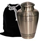 MEMORIALS 4U Custom Engraved Cremation Urn - Handcrafted Urn for Human Ashes - Affordable Urn for As
