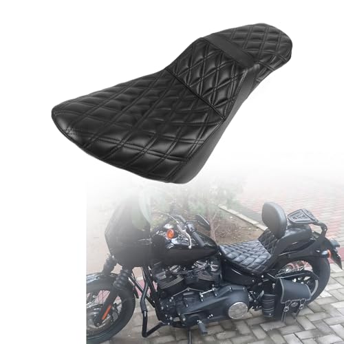 NANSENJPMP Motorcycle Two Up Seat for Harley Street Bob, Driver&Passenger Seat for Harley Street Bob