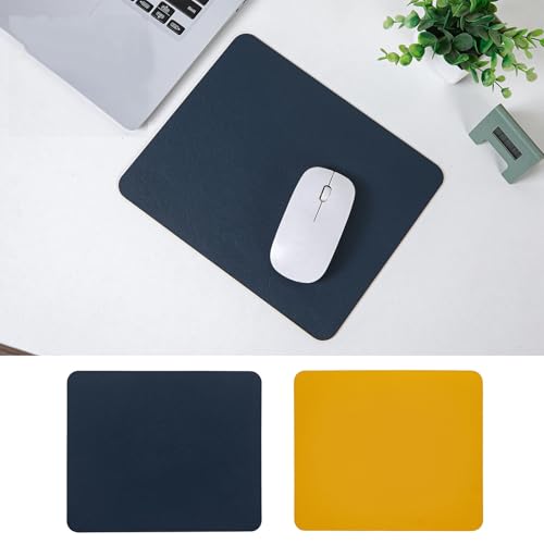 Tapis de souris étanche et réversible bleu et jaune pour protéger efficacement votre bureau