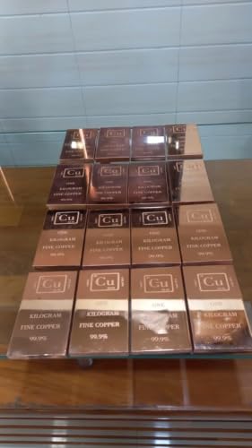 Image of 1 KG Copper Bar 99.99% Pure | 1 Kilo .9999 Fine Copper Ingot Bullion | 1000g (2.2 lbs) Solid Metal Element | Investment Grade Raw Material for Collecting, Casting, Industry, and Physics Experiments