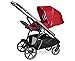 Peg Perego Veloce - Compact Full Featured Lightweight Stroller - Compatible with All Primo Viaggio 4-35 Infant Car Seats - Made in Italy - Red Shine (Red & Silver Accents)