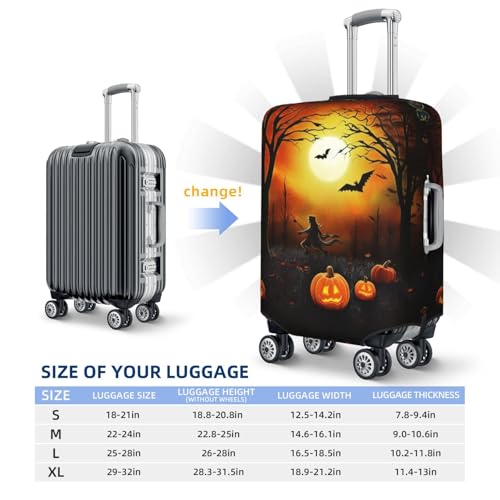 Travel Luggage Cover halloween Party Suitcase Protector Elastic Washable Stretch Suitcase Protector Anti-Scratch Travel Suitcase Cover Fit 18-32 Inch Luggage2