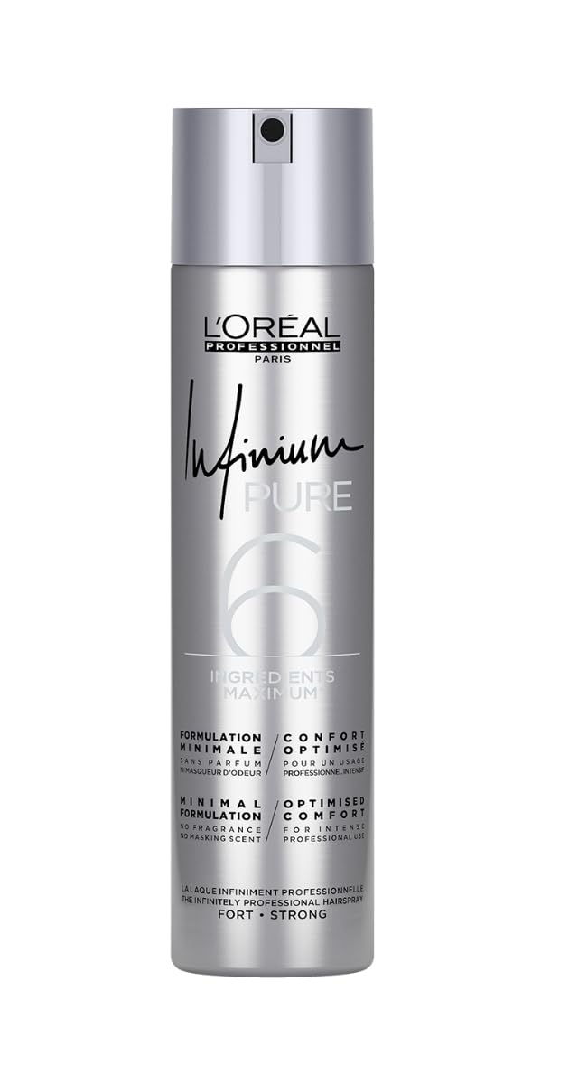 3er Infinium 6 Pure Strong Hairspray Loreal Professionnel 300 ml